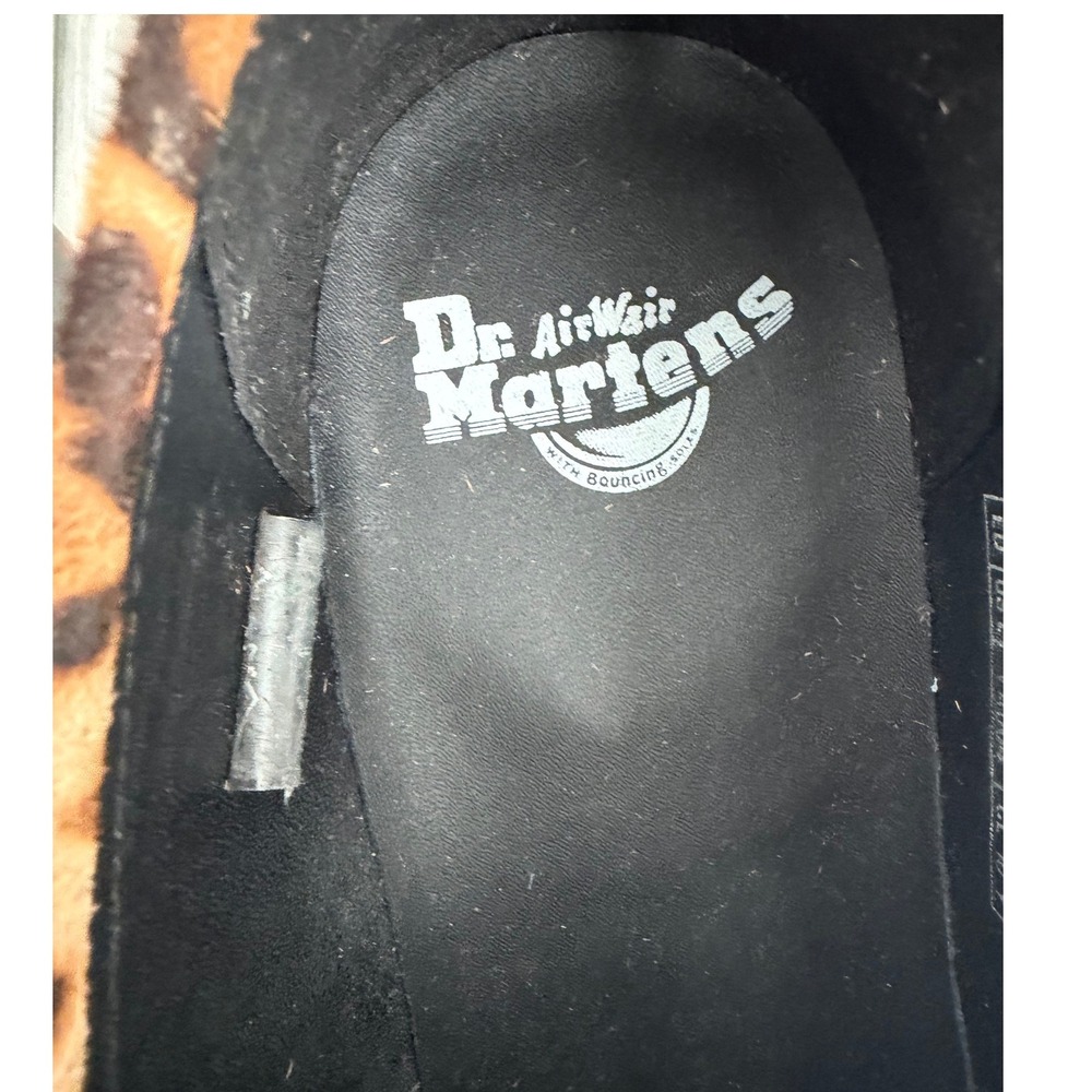 Dr. Martens Adrian Bone Snaffle Leopard Black Hair On Desert  Suede Loafers M11 - Picture 14 of 14